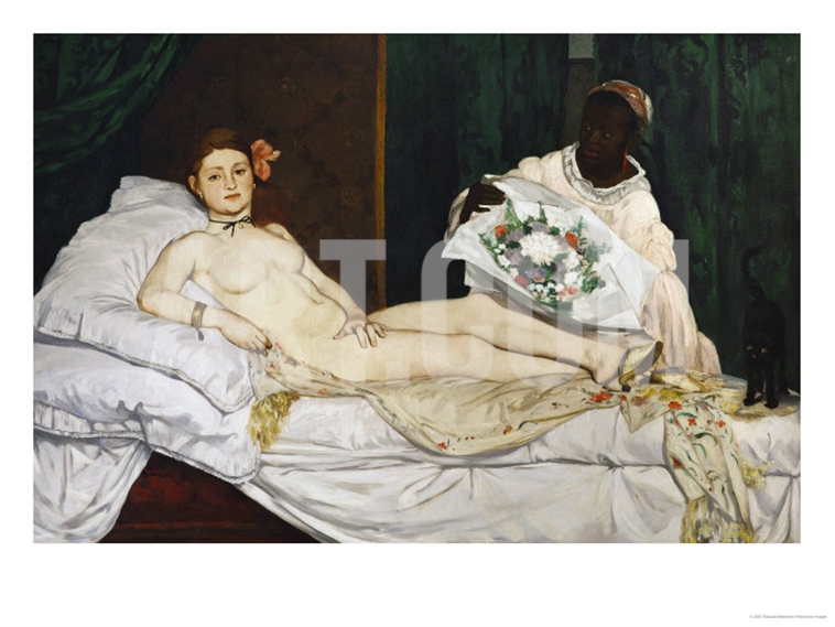 OLYMPIA, 1863 - Edouard Manet Painting